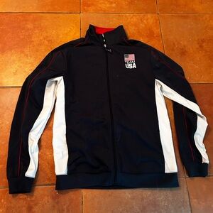 Team Apparel Black and White Performance Jacket